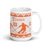 Nordic Skier Personalized Knitting Mug